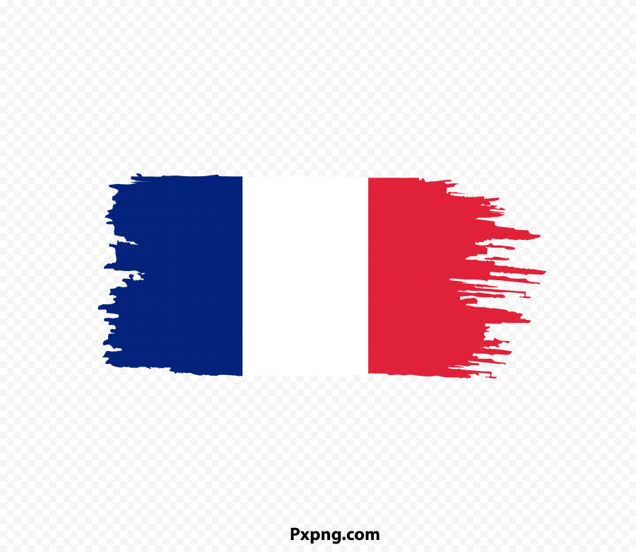 HD PNG France Flag With Brush Transparent Image