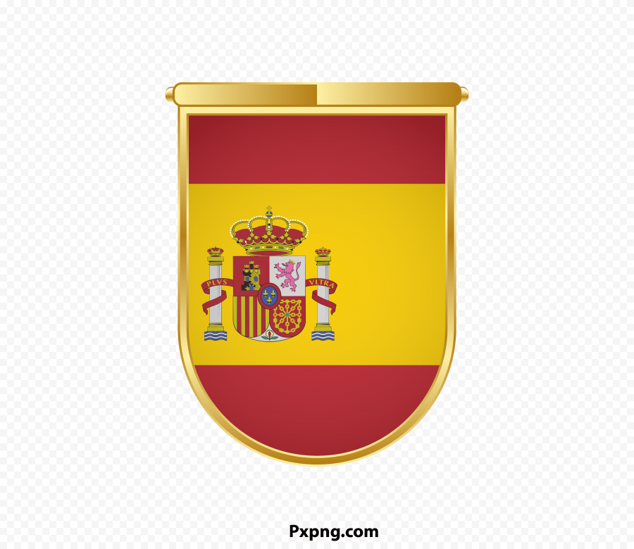 HD Shape spain flag PNG IMAGE NO background