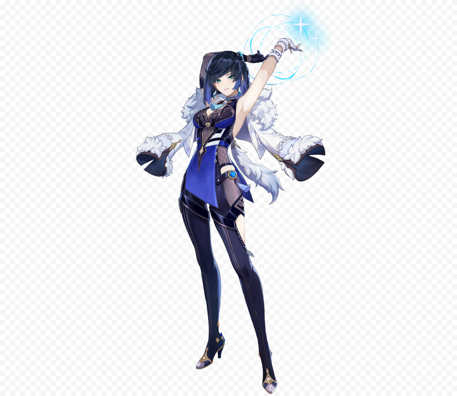HD Yelan genshin impact character png