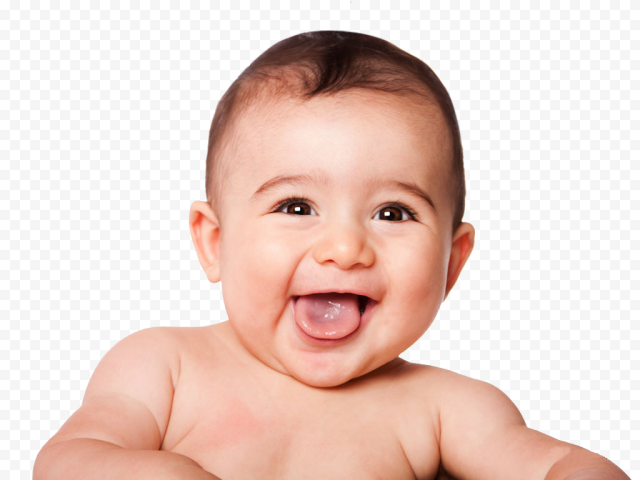 happy baby with beautiful smile