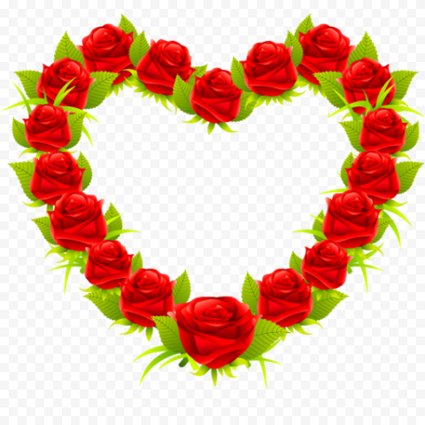 Heart Rose Transparent Background