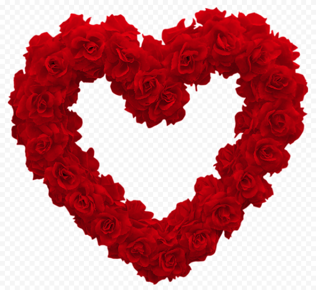 Heart Rose PNG Photos