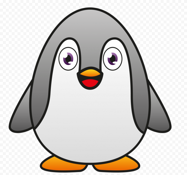 Cute Penguin PNG File