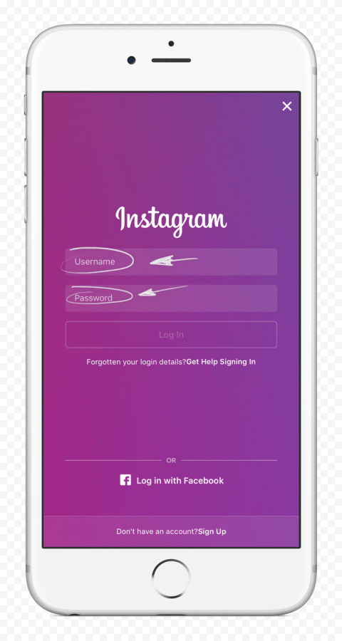 instagram text typeface devices handheld font
