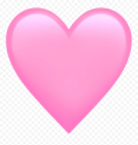Download Pink Heart Emoji Transparent Background