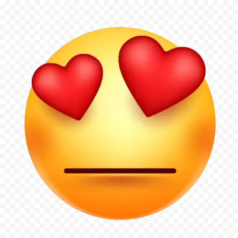 Download Heart Eyes Emoji Transparent Background
