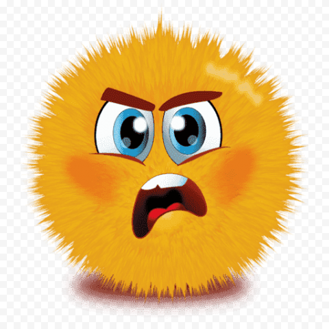 Cute Fur Emoji PNG Transparent Image