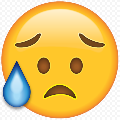 Crying Emoji PNG Transparent Image