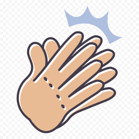 Clapping Hands Transparent Background