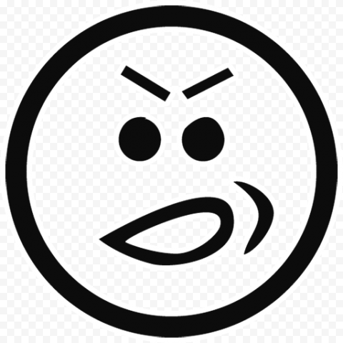 Download WhatsApp Black Outline Emoji PNG Pic