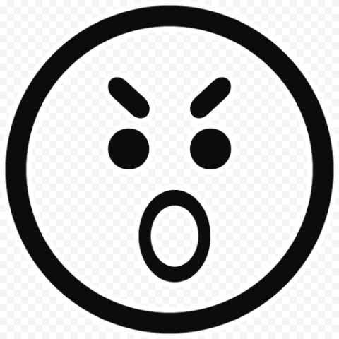 Download WhatsApp Black Outline Emoji PNG Free Download