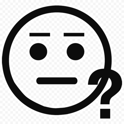 Download WhatsApp Black Outline Emoji Transparent Images PNG