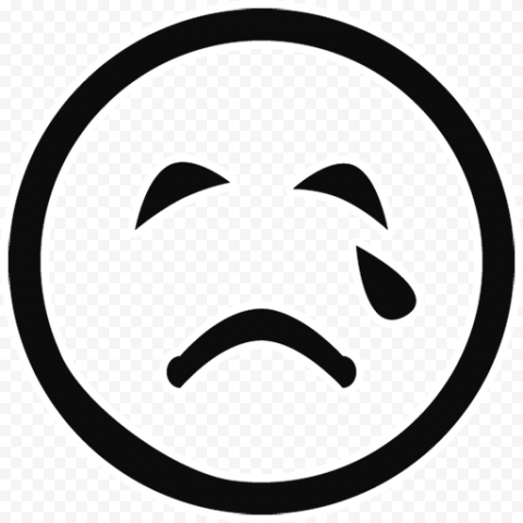 Download WhatsApp Black Outline Emoji Transparent PNG