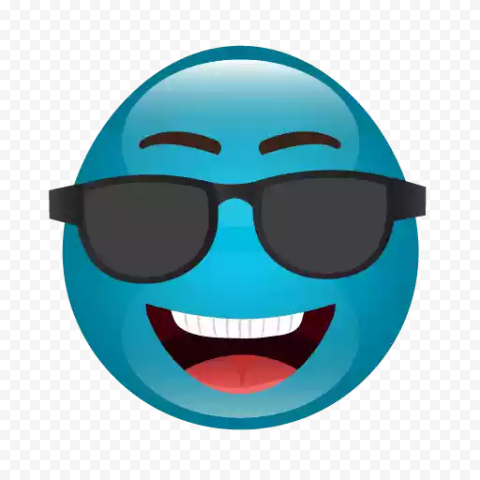 Download Cute Blue Emoji Background PNG