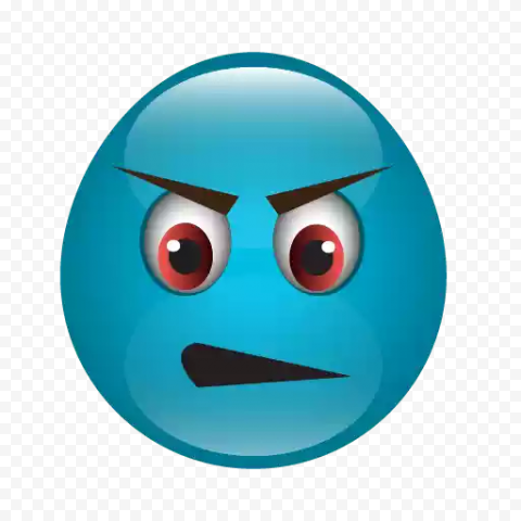 Download Blue Emoji PNG Transparent Image