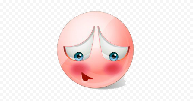 Blushing Emoji PNG Transparent Image