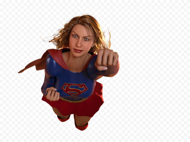 supergirl transparent