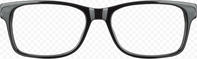 Black framed eyeglasses illustration, Goggles Sunglasses Contact lens, Glasses, lens, fashion, black 