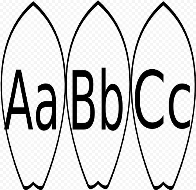 black and white library a b c word wall clip art surfboard printable coloring pages