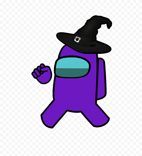 among us purple witch png 