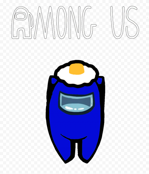  among us dark blue with egg hat free download
