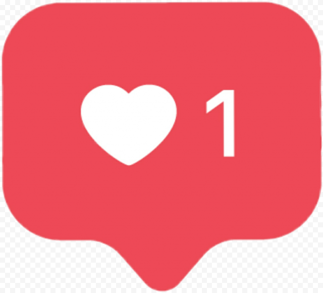 Like button Instagram Facebook, like, message 1 logo, love, heart, sticker