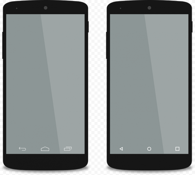 Downloading Android Smartphones Mockups transparent PNG