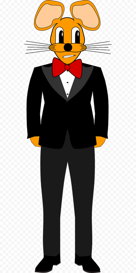 Mouse, Tuxedo, Tie, Strange, png free download