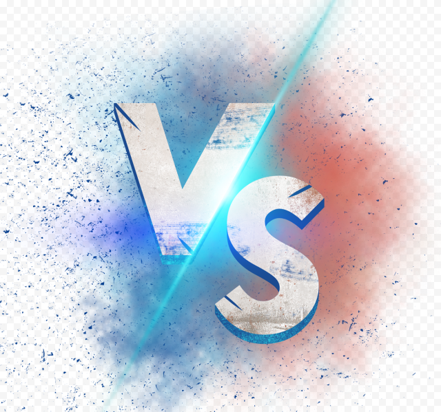 Red Blue Vs Metal Font Free PNG