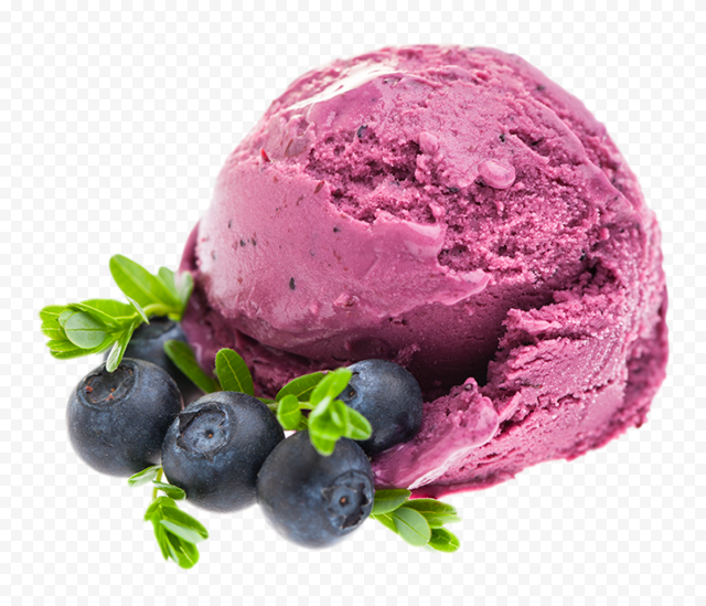 Blueberry Ice Cream PNG Clipart