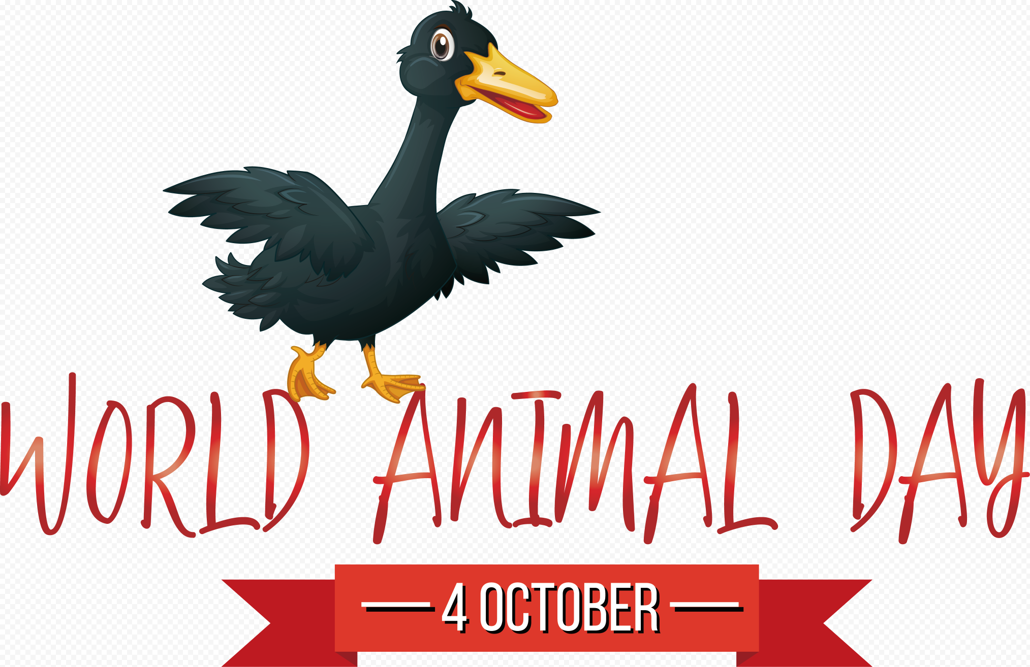 World animal day, png free download