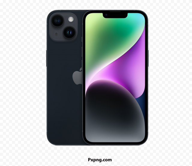 HD iPhone 14 black PNG