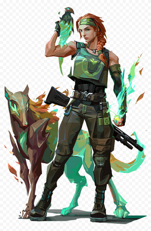 HD Valorant Skye Female Agent Character Player PNG