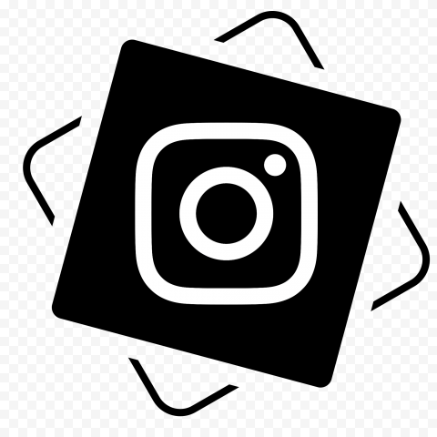 Creative Square Black & White Instagram Icon   2000x2000
