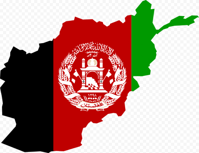 Afghanistan Flag Map   Afghanistan Flag On Country, HD Png Download