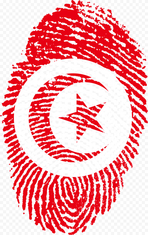 Tunisia Flag Fingerprint Country 654165   Uae Flag Fingerprint, HD Png Download