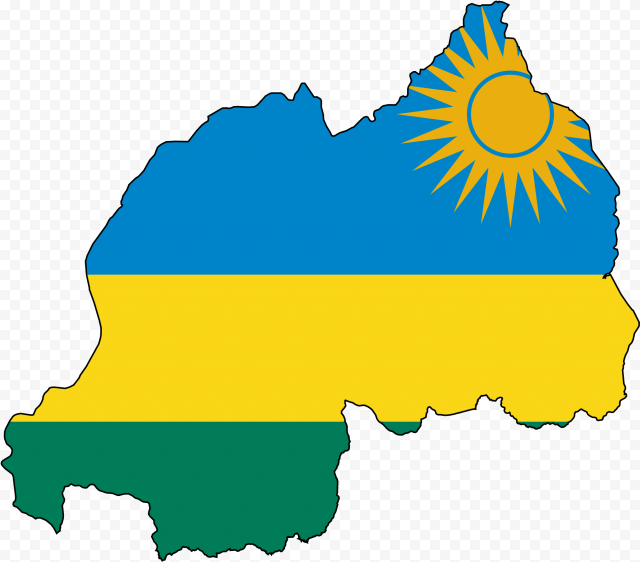 Rwanda Flag Map Rwanda Flag, Africa Mission Trip, Peace   Rwanda Flag Map, HD Png Download
