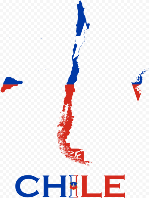 Chile Flag Map free download