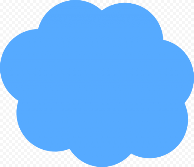 Small   Clip Art Blue Cloud, HD Png Download
