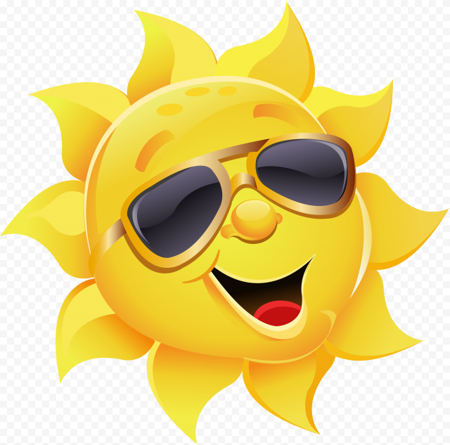 Sun With Sunglasses Png Clipart Image   Sun With Sunglasses Png, Transparent Png