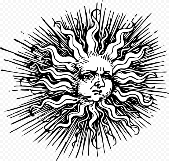 Ornate Sun Svg Clip Arts 594 X 565 Px, HD Png Download