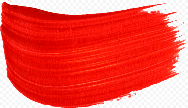 RED PAINT BRUSH STROKES TRANSPARENT