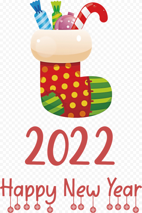 2022 Happy New Year, Christmas Day, Christmas Decoration, Santa Claus, Bauble, png
