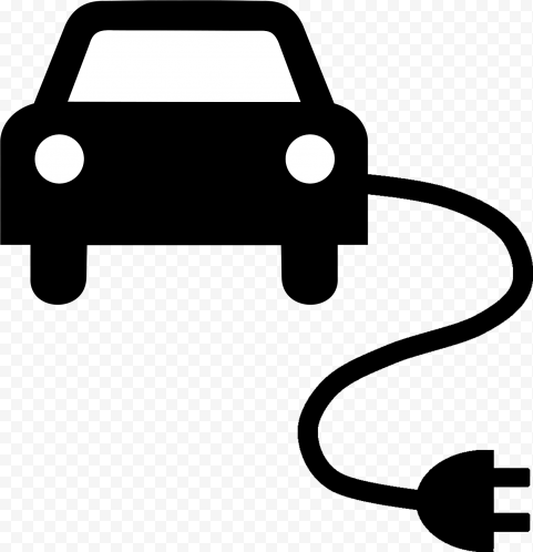 Electric Car Vector PNG Pic