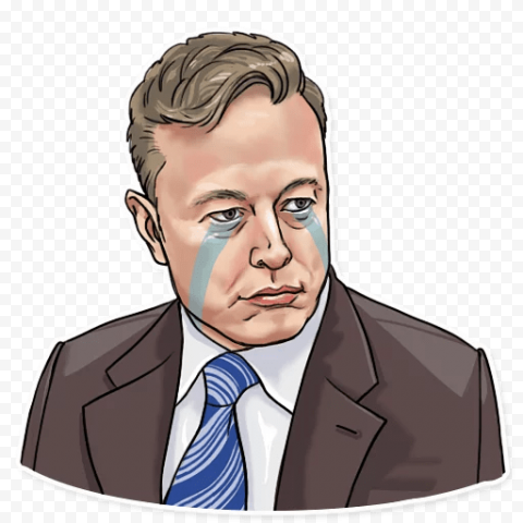 Elon Musk Businessperson Sticker SpaceX Telegram, elon, head, sticker png