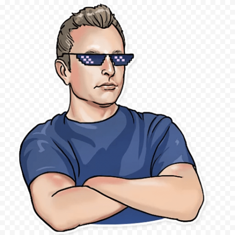 Elon Musk Chief Executive Sticker Telegram Messaging apps, Bossy, head, fictional Character png