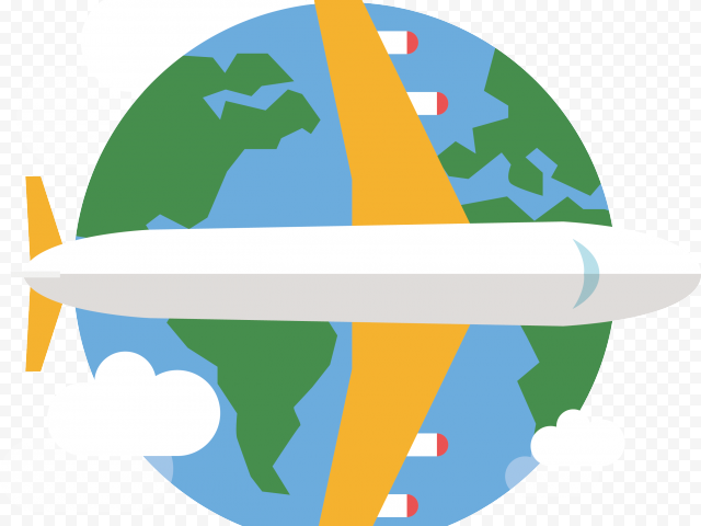 Flight Clipart World Travel   Clipart Travel By Plane, HD Png Download