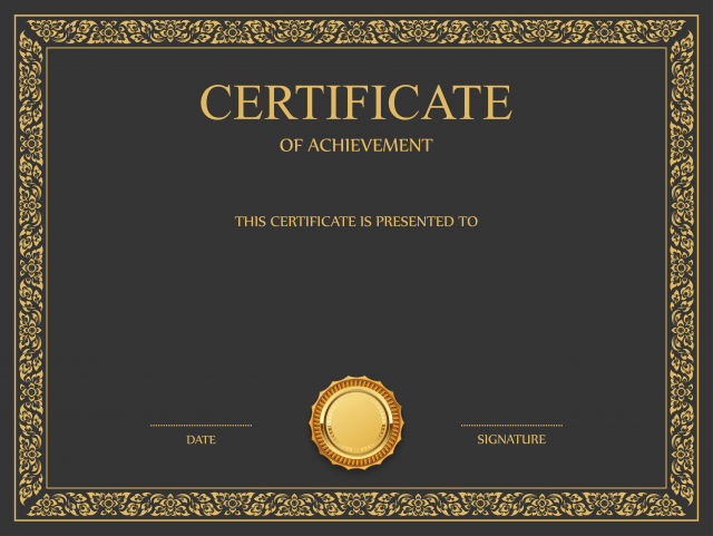 Certificate of Achievement, Academic certificate Template, Certificate Template, text, certificate png