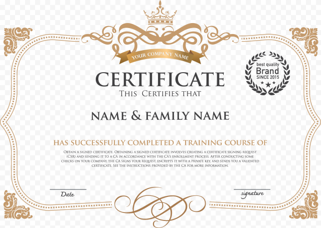 Template Academic certificate Diploma, European style horizontal version of the certificate, Certificate screenshot, border, cdr png