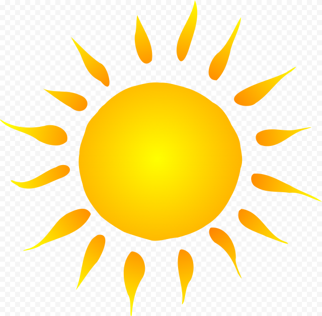 Cartoon Sun PNG Isolated Picture